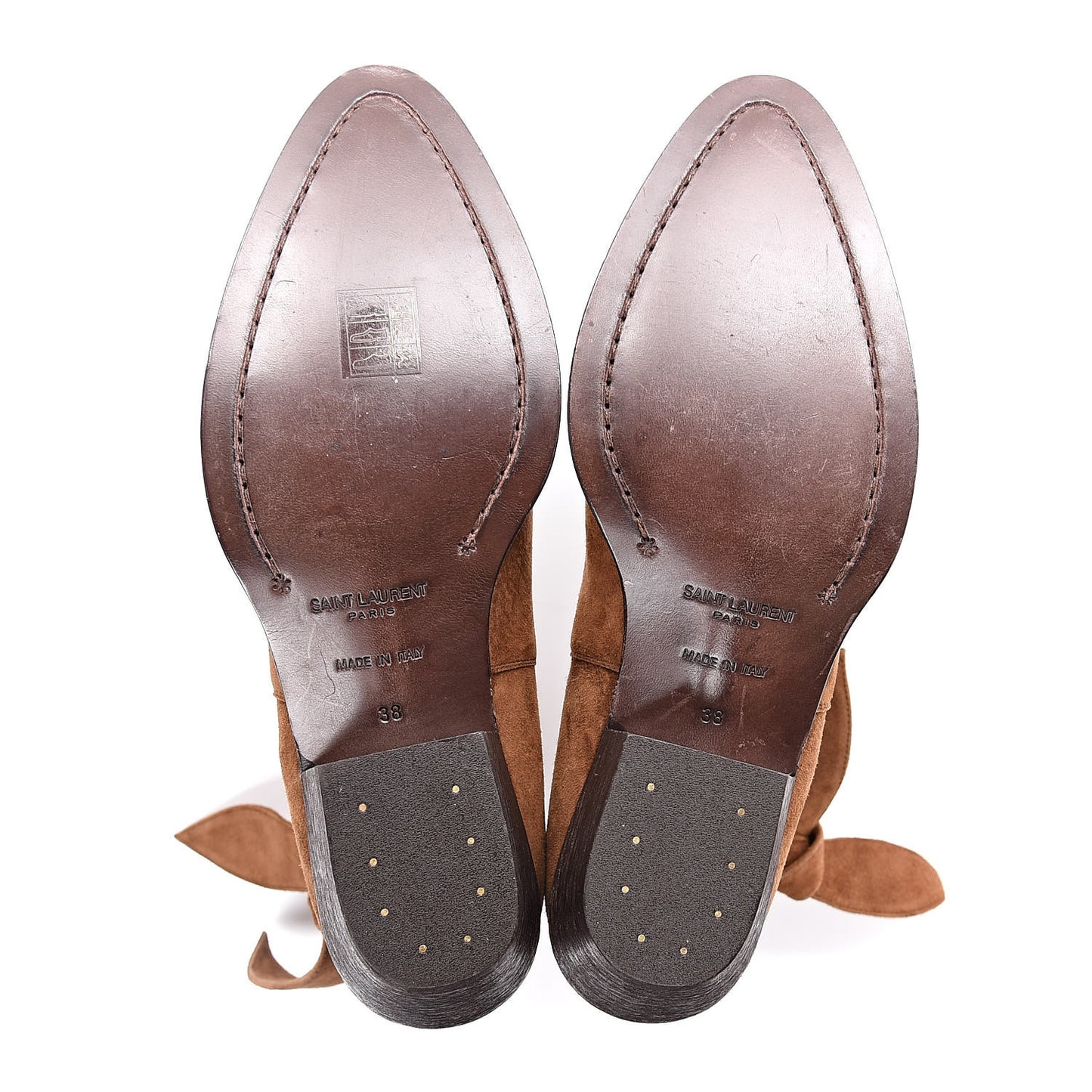 Suede Womens Bow Ankle Boots 38 Dark Brown