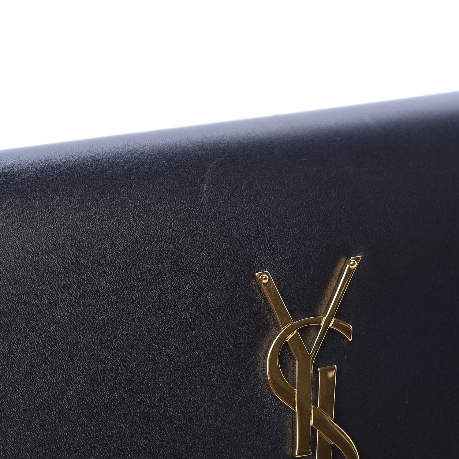 Saint Laurent Calfskin Classic Monogram Tassel Clutch Black 7 of 9