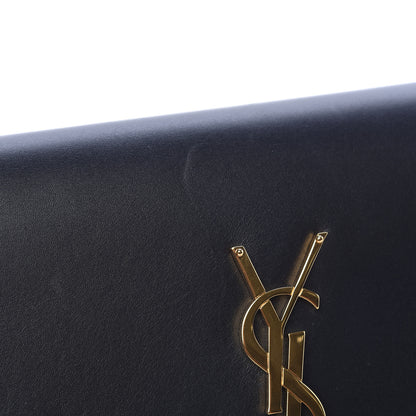 Saint Laurent Calfskin Classic Monogram Tassel Clutch Black 7 of 9