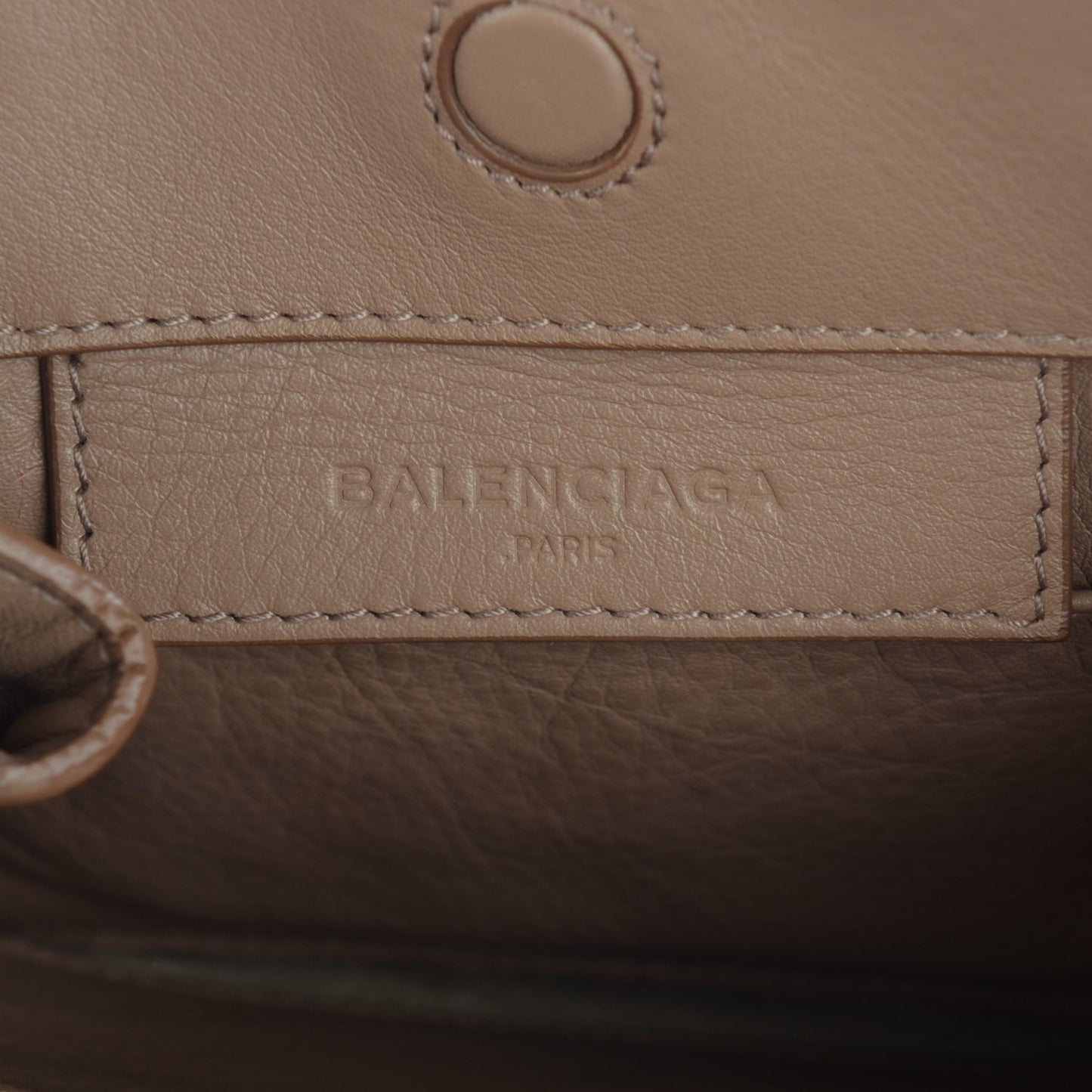 Calfskin Papier Mini A4 Zip Around Tote Beige Sable