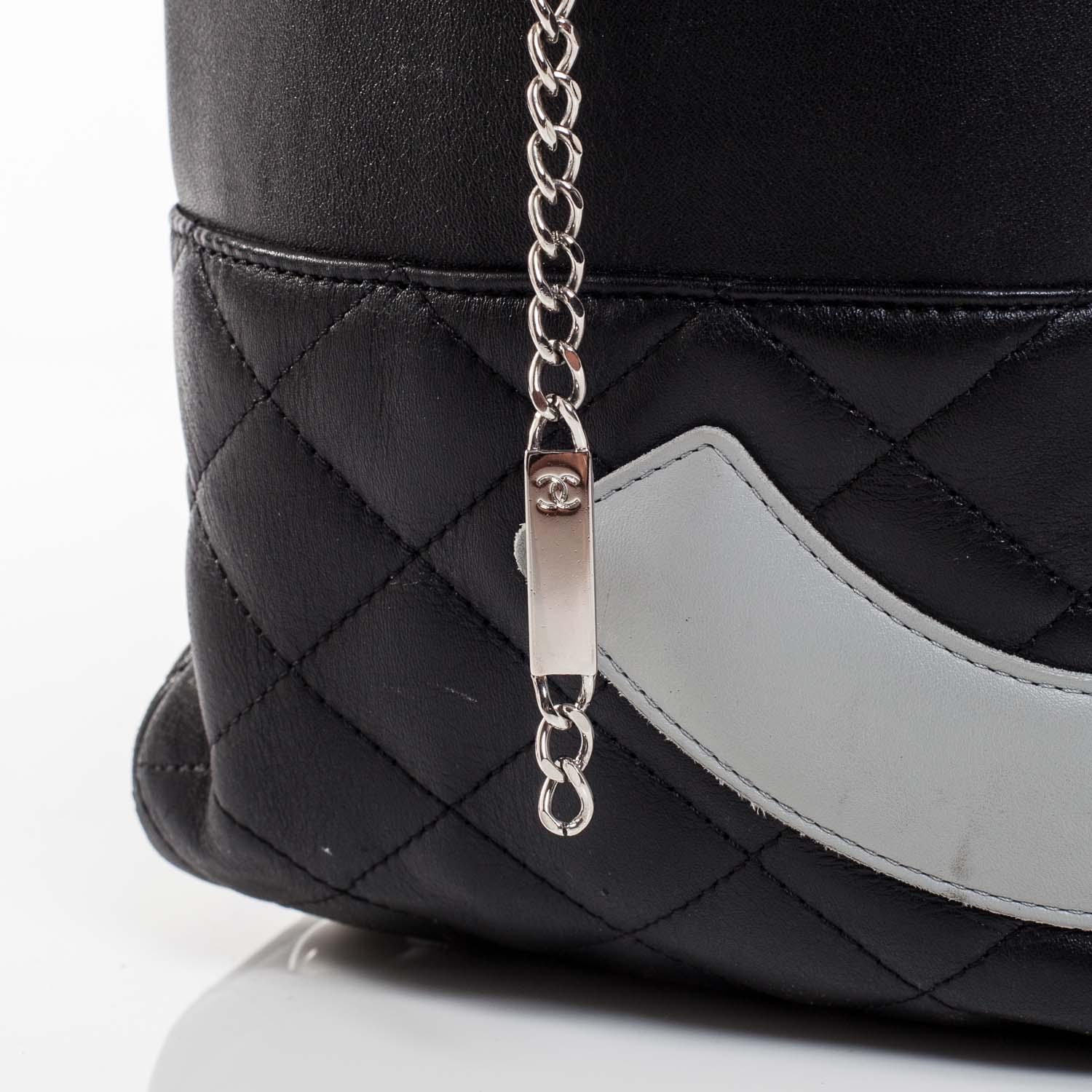 Chanel Calfskin Quilted Large Cambon Bag Black 5 of 11
