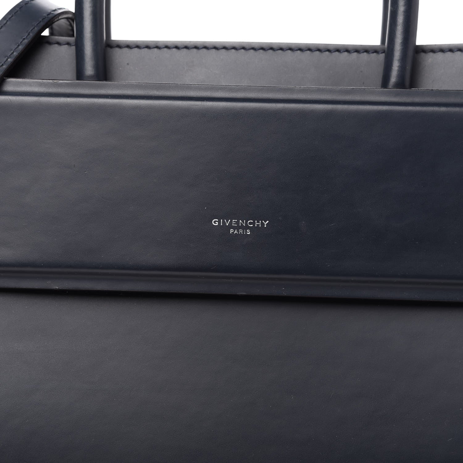 Givenchy Smooth Calfskin Small Horizon Satchel Navy 8 of 8