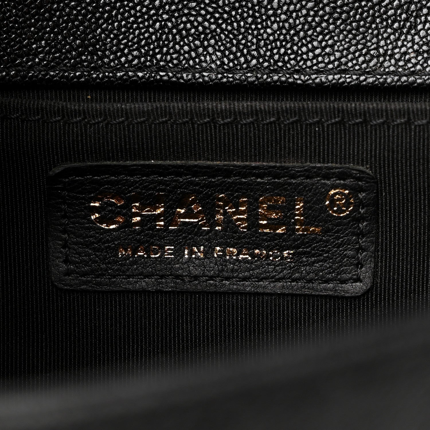 Chanel Caviar Chevron Quilted Medium Boy Flap Black 6 of 11