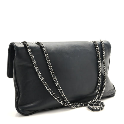 Chanel Lambskin Mademoiselle Lock Flap Pochette Black 3 of 10