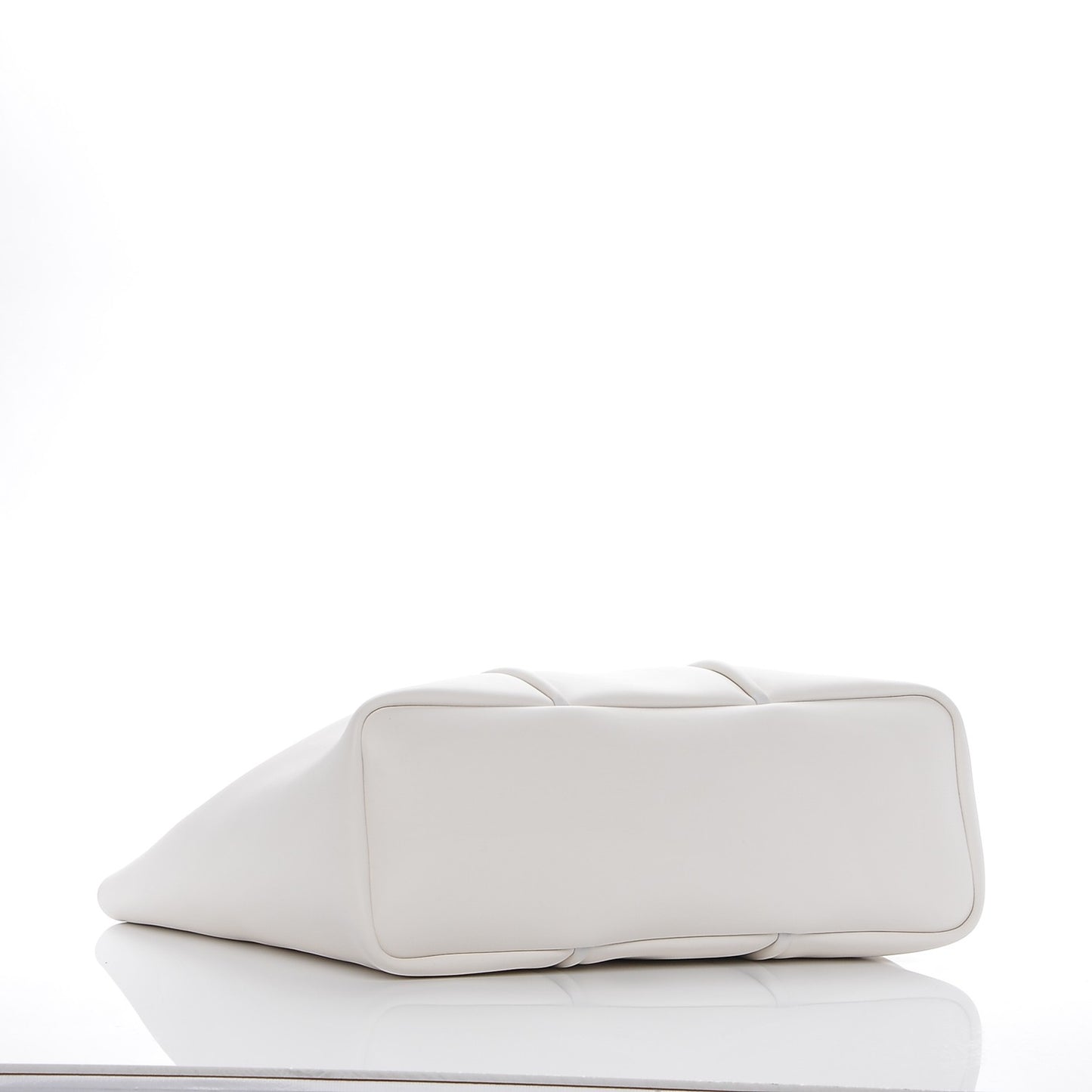 Calfskin Tubo Horizontal Tote Chalk