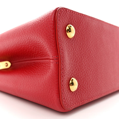 Louis Vuitton Taurillon Snakeskin Capucines PM Scarlet 8 of 11