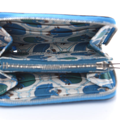 Hermes Epsom Silk'In Compact Wallet Bleu Zanzibar 5 of 7