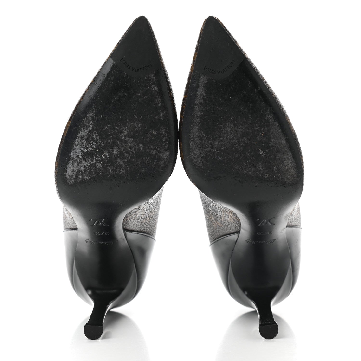 Louis Vuitton Monogram Cherie Pumps 37.5 Black 5 of 9