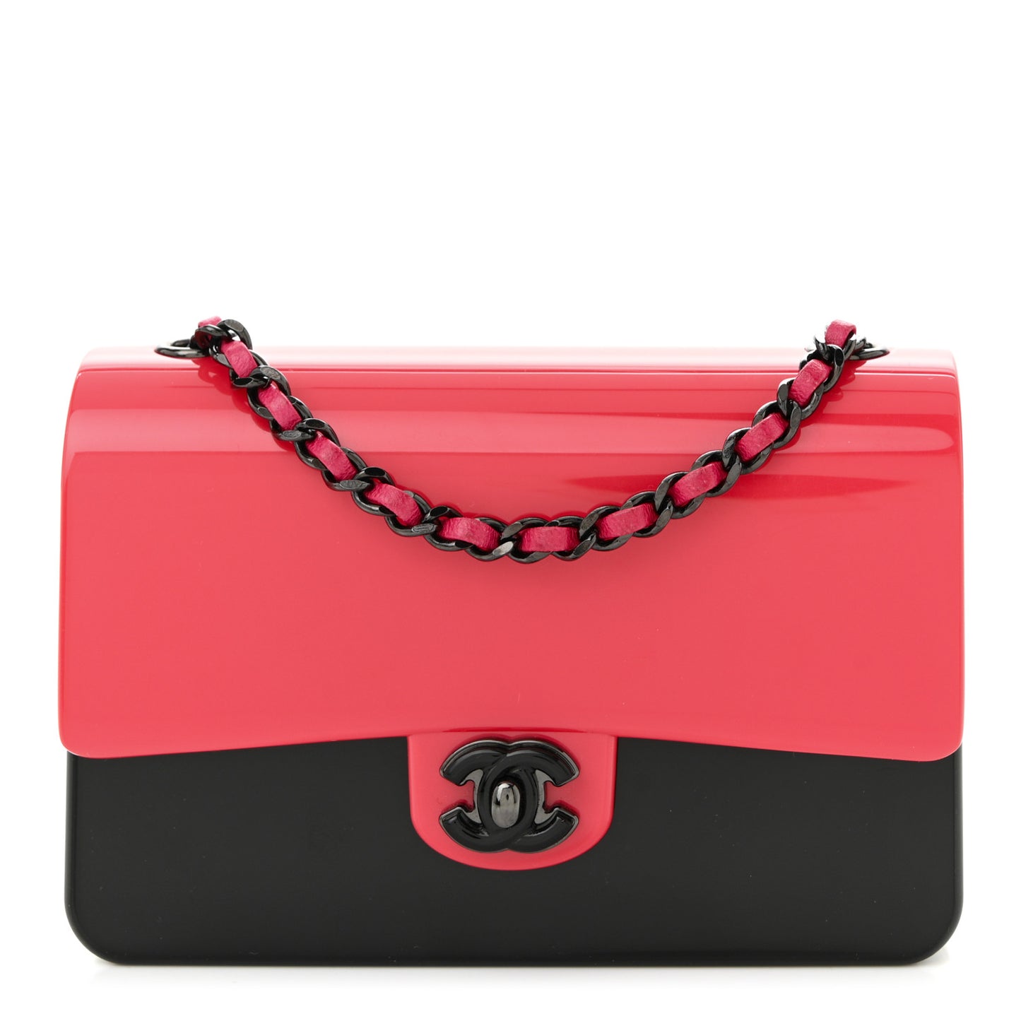 Plexiglass Plexi Coco Bag Pink Black