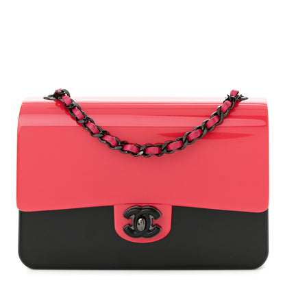 Chanel Plexiglass Plexi Coco Bag Pink Black 1 of 10