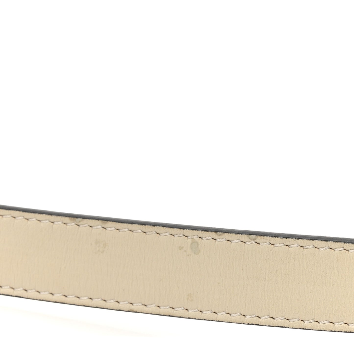 Plutone Calfskin Double G 20mm Belt 75 30 Mystic White