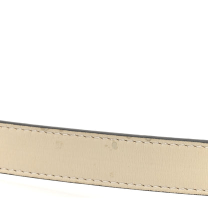 Gucci Plutone Calfskin Double G 20mm Belt 75 30 Mystic White 6 of 7