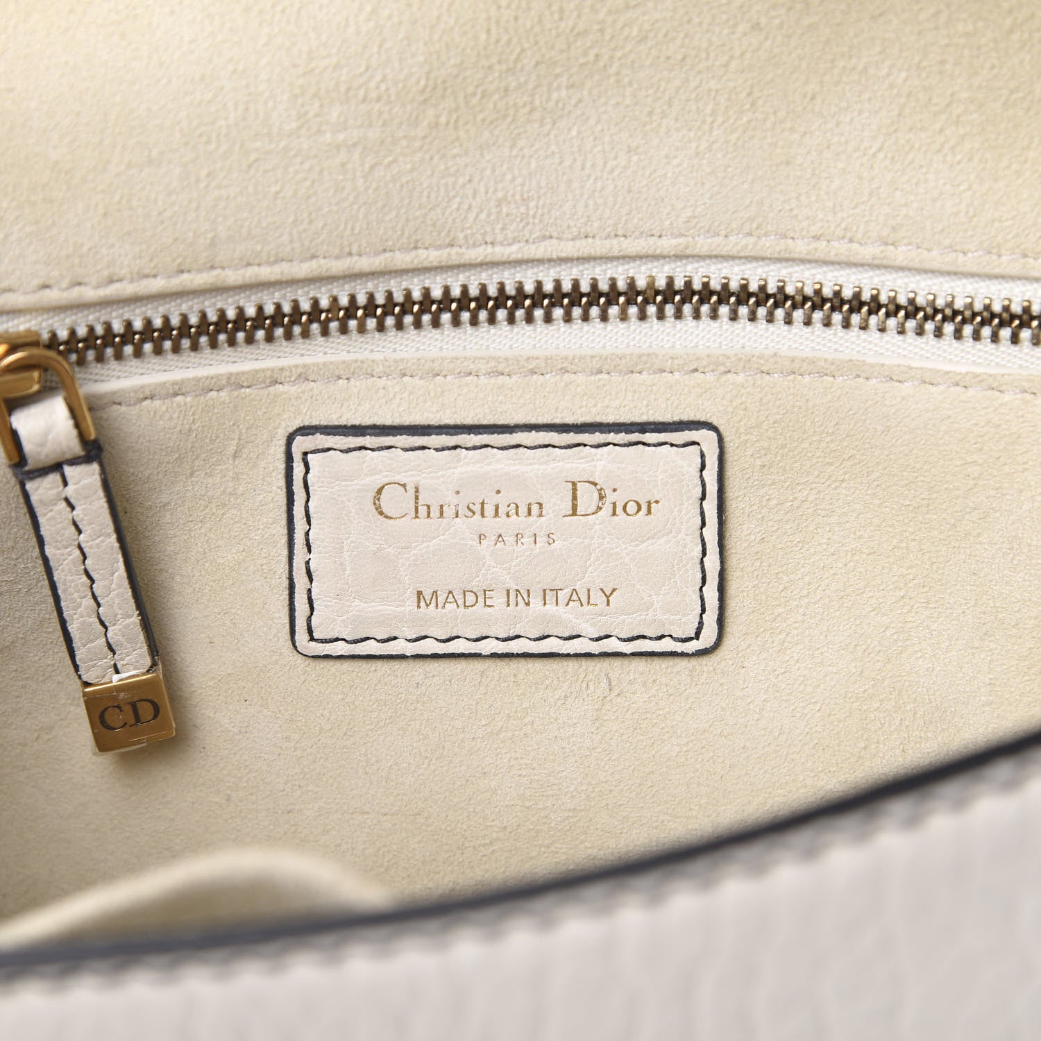Christian Dior Canyon Grained Lambskin Small Dioraddict Flap Bag Ivory 6 of 12