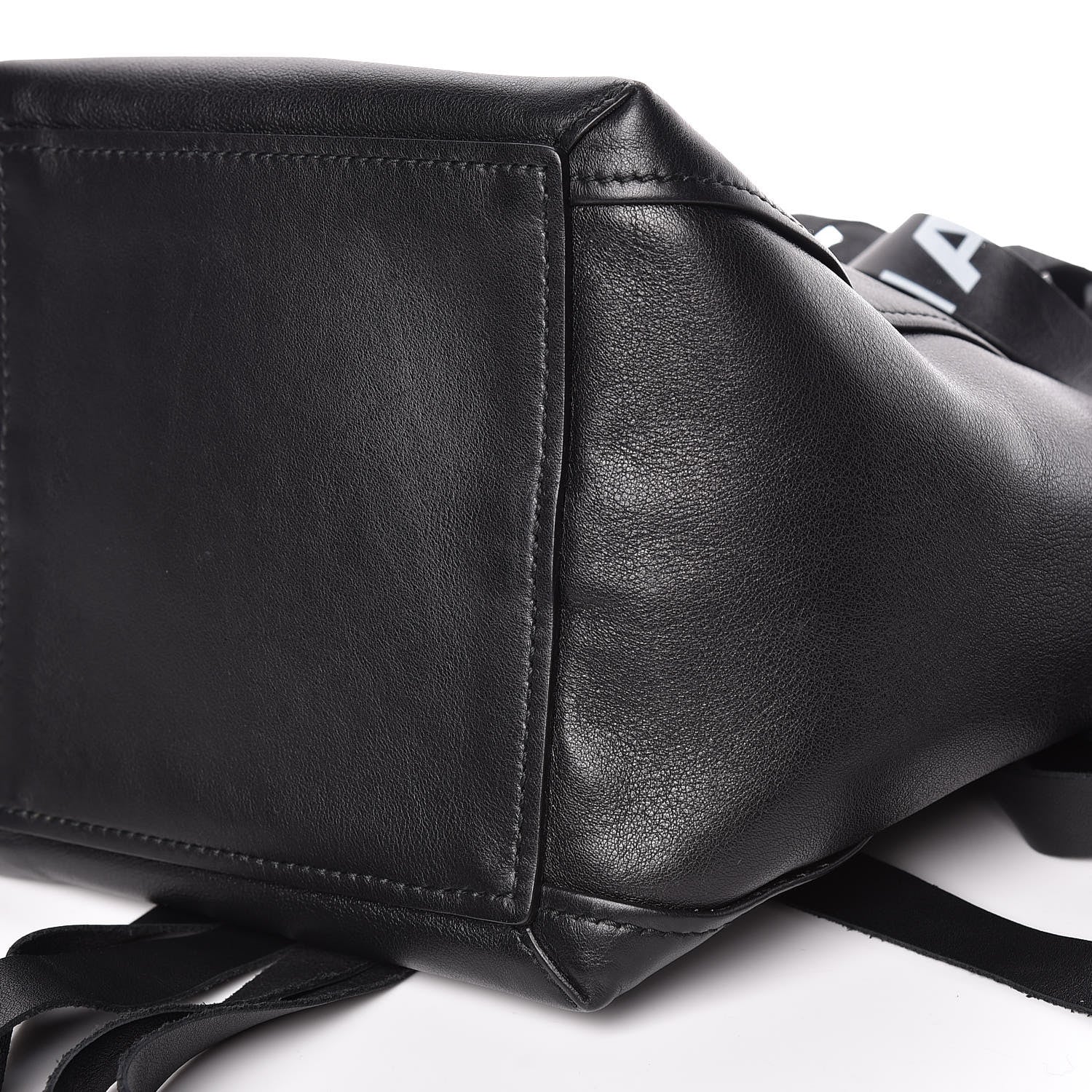 Balenciaga Calfskin XS Fringe Laundry Cabas Black 10 of 10
