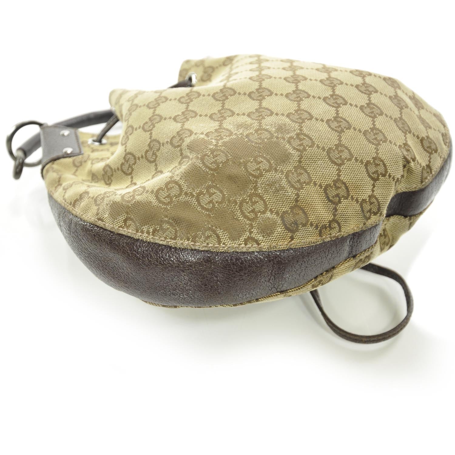 Gucci Monogram Drawstring Hobo Ebony 5 of 10