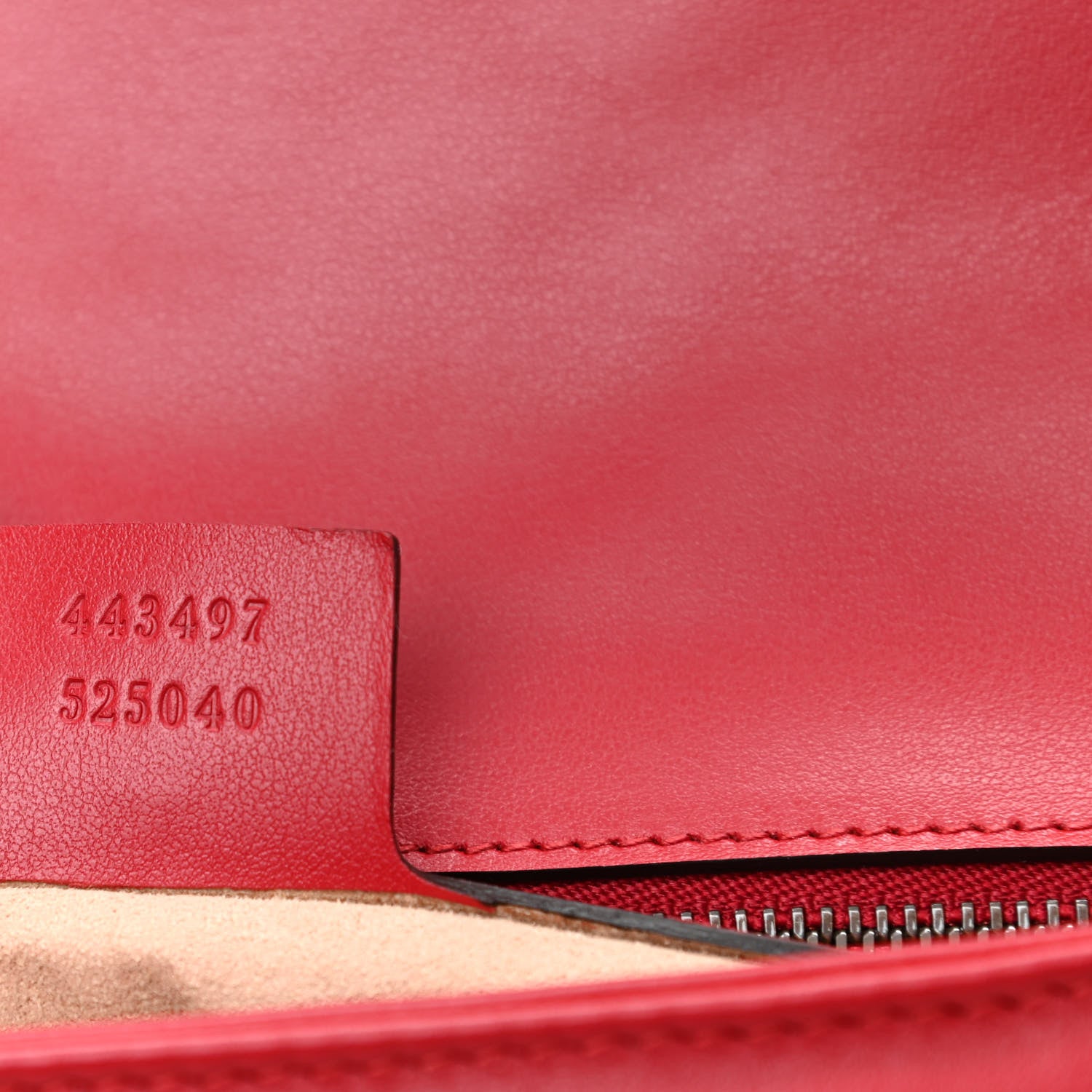 Gucci Calfskin Matelasse Small GG Marmont Shoulder Bag Hibiscus Red 7 of 9
