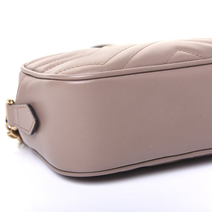 Gucci Calfskin Matelasse Mini GG Marmont Chain Shoulder Bag Porcelain Rose 6 of 14