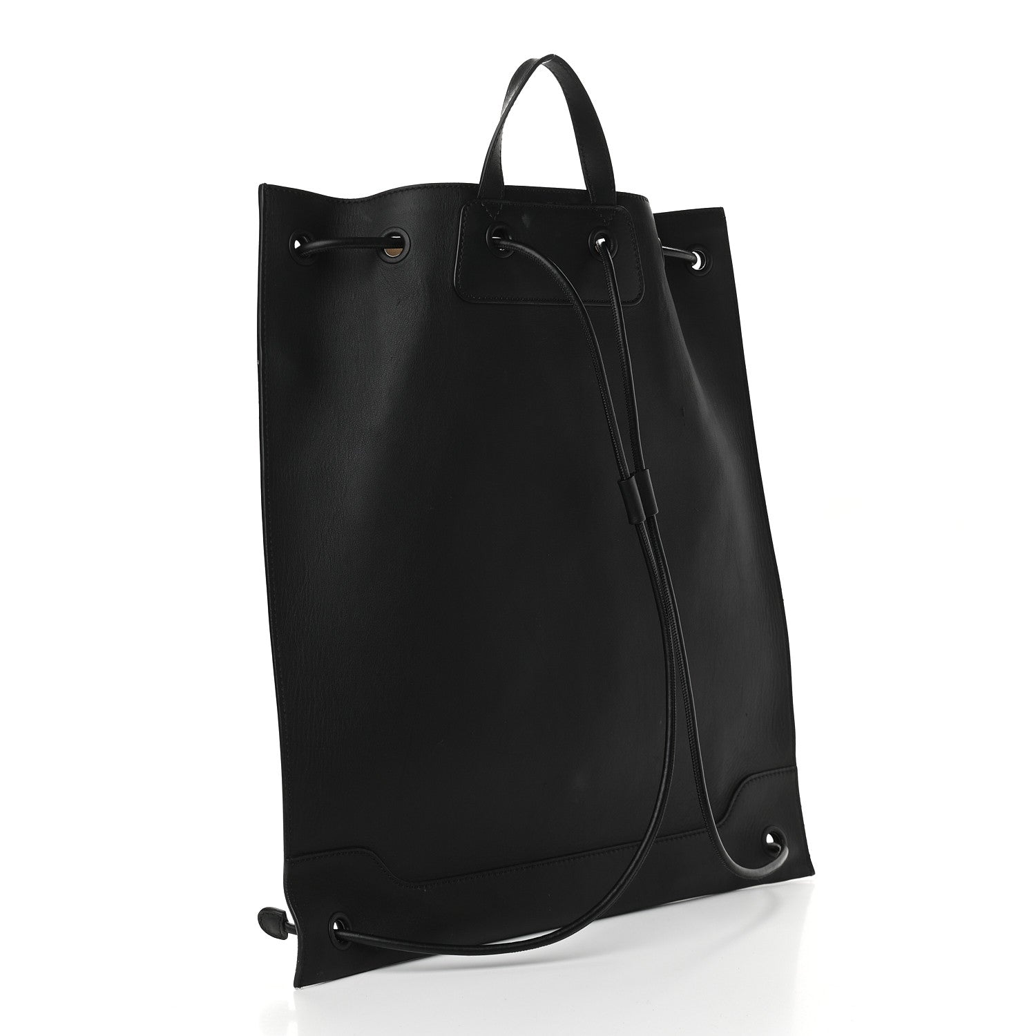 Burberry Soft Calfskin Graffiti Drawstring Backpack Black 3 of 12