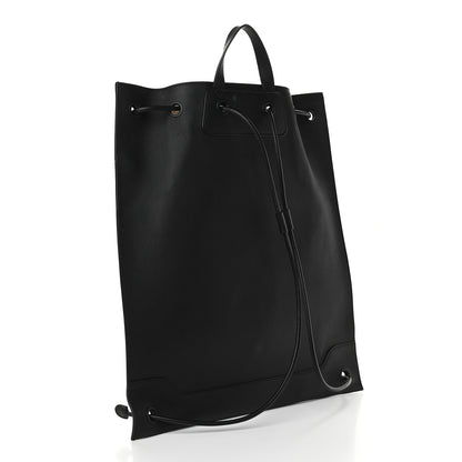 Burberry Soft Calfskin Graffiti Drawstring Backpack Black 3 of 12