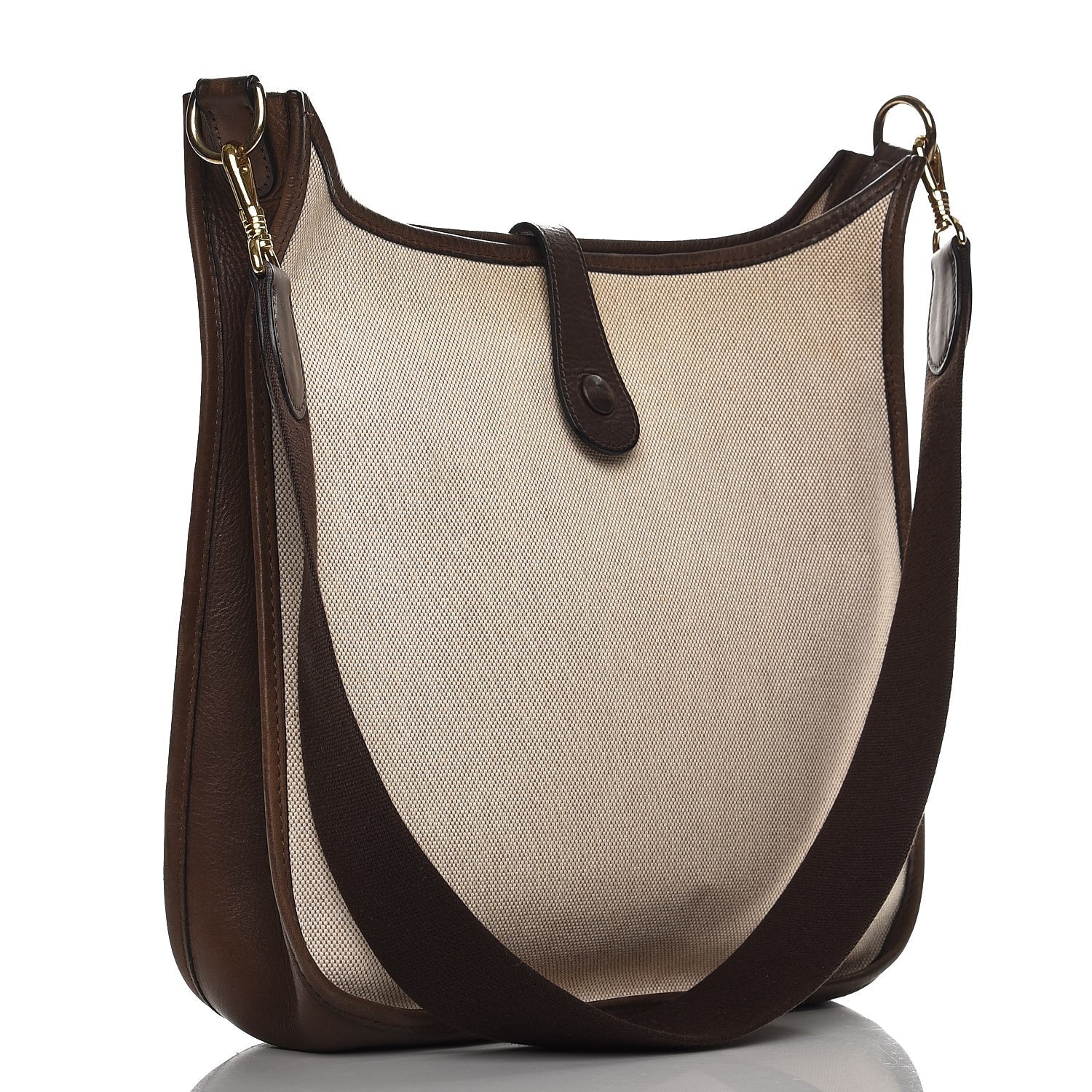 Hermes Toile Natural Barenia Evelyne GM Ebene 3 of 14