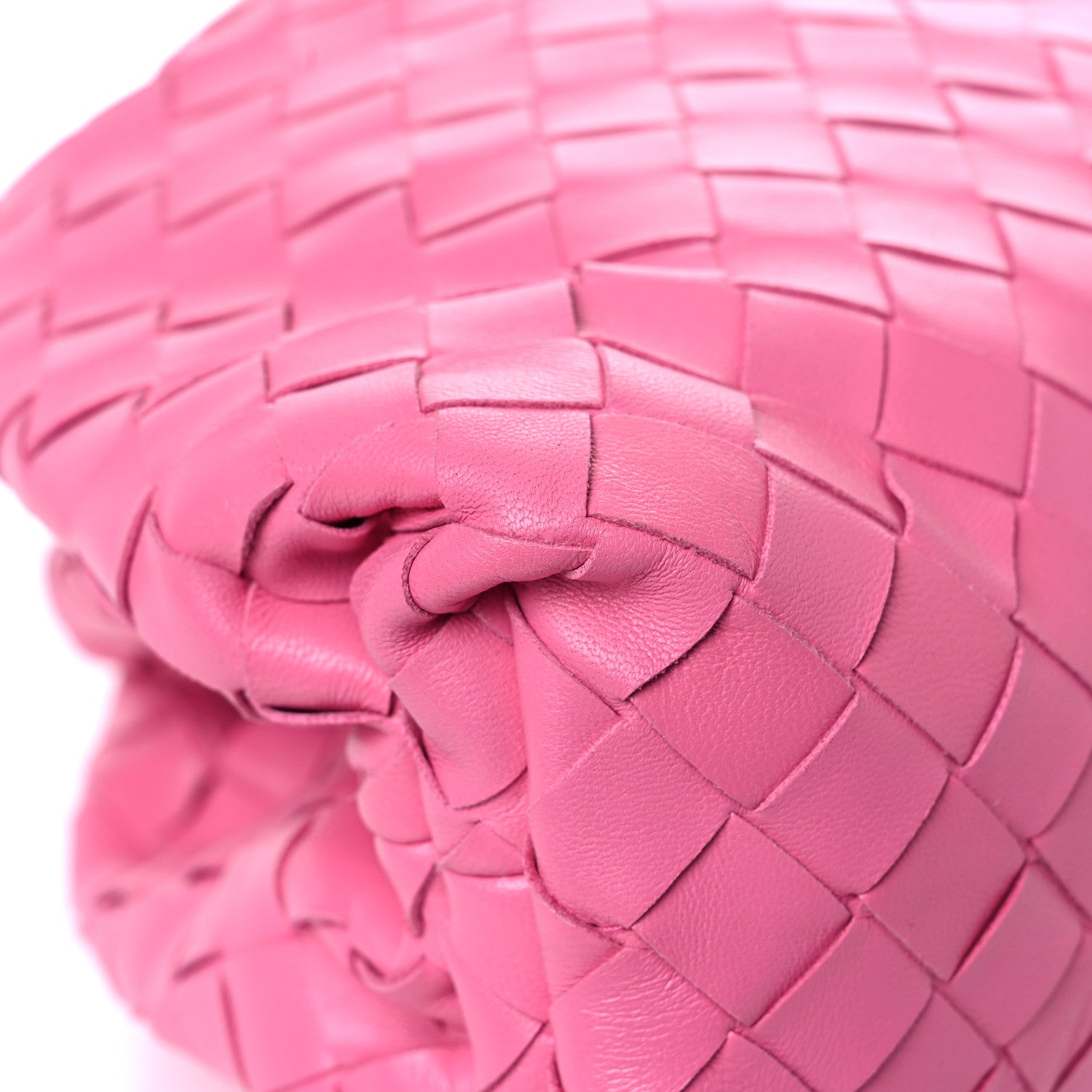 Bottega Veneta Nappa Maxi Intrecciato The Pouch Oversized Clutch Pink 10 of 15
