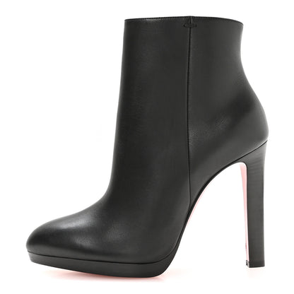Christian Louboutin Calfskin Degrade Fannylove Alta 120 Booties 38.5 Black 1 of 8