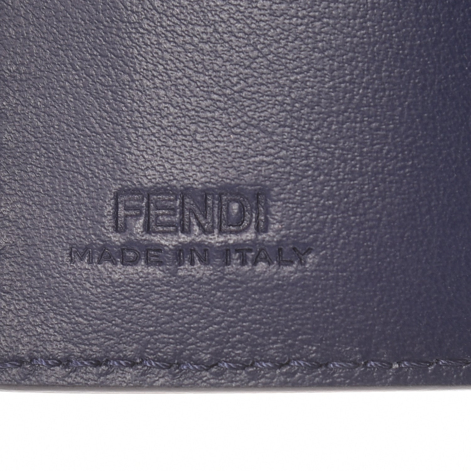 Fendi Vitello Liberty Lucido F is Fendi Micro Tri-Fold Envelope Wallet Blueberry 7 of 8