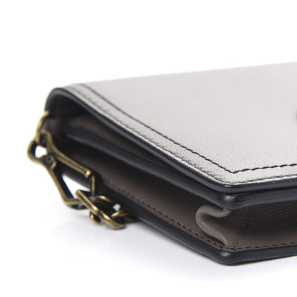 Bottega Veneta Nappa Intrecciato Ellittica Chain Wallet New Steel 7 of 10