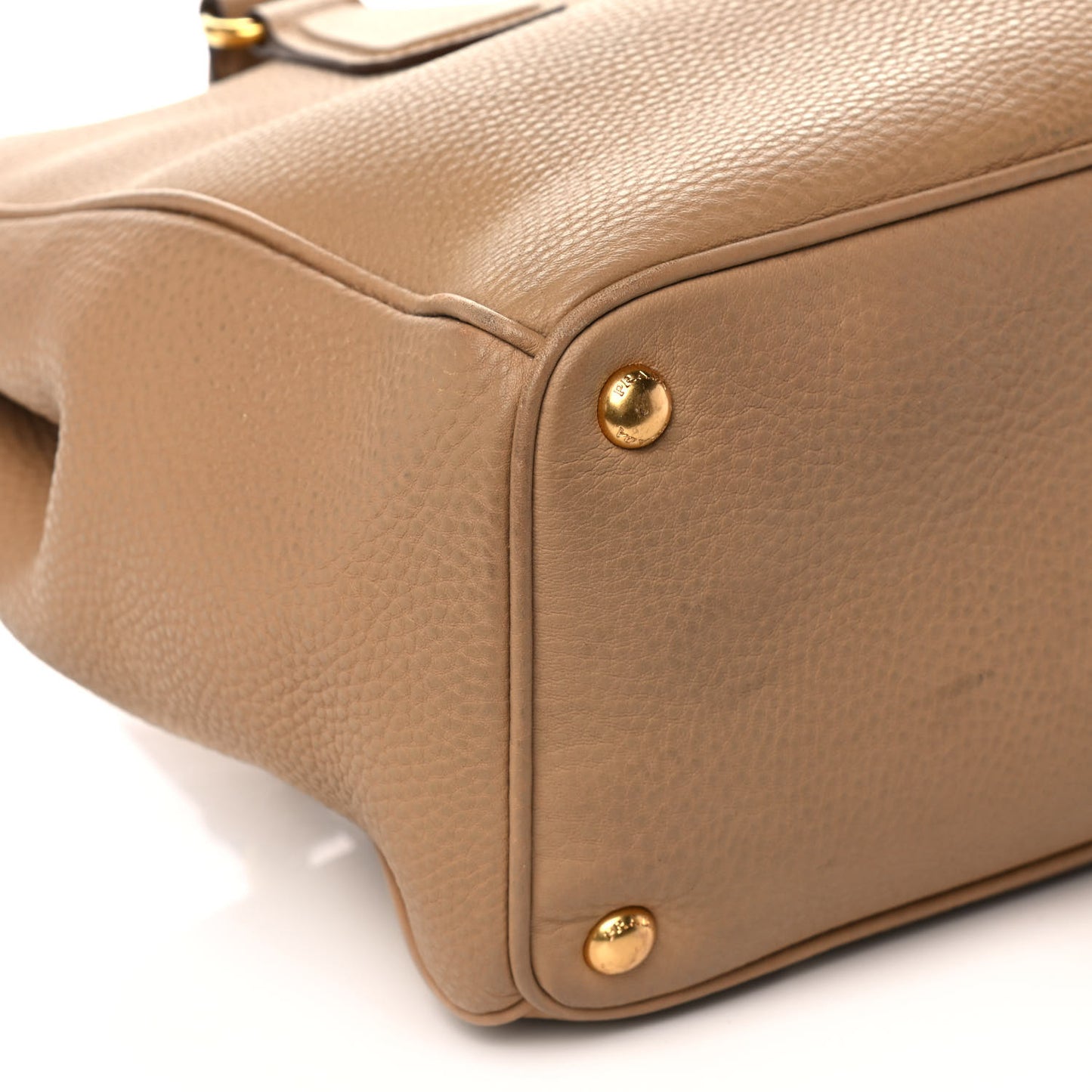 Vitello Daino Large Double Zip Tote Sughero