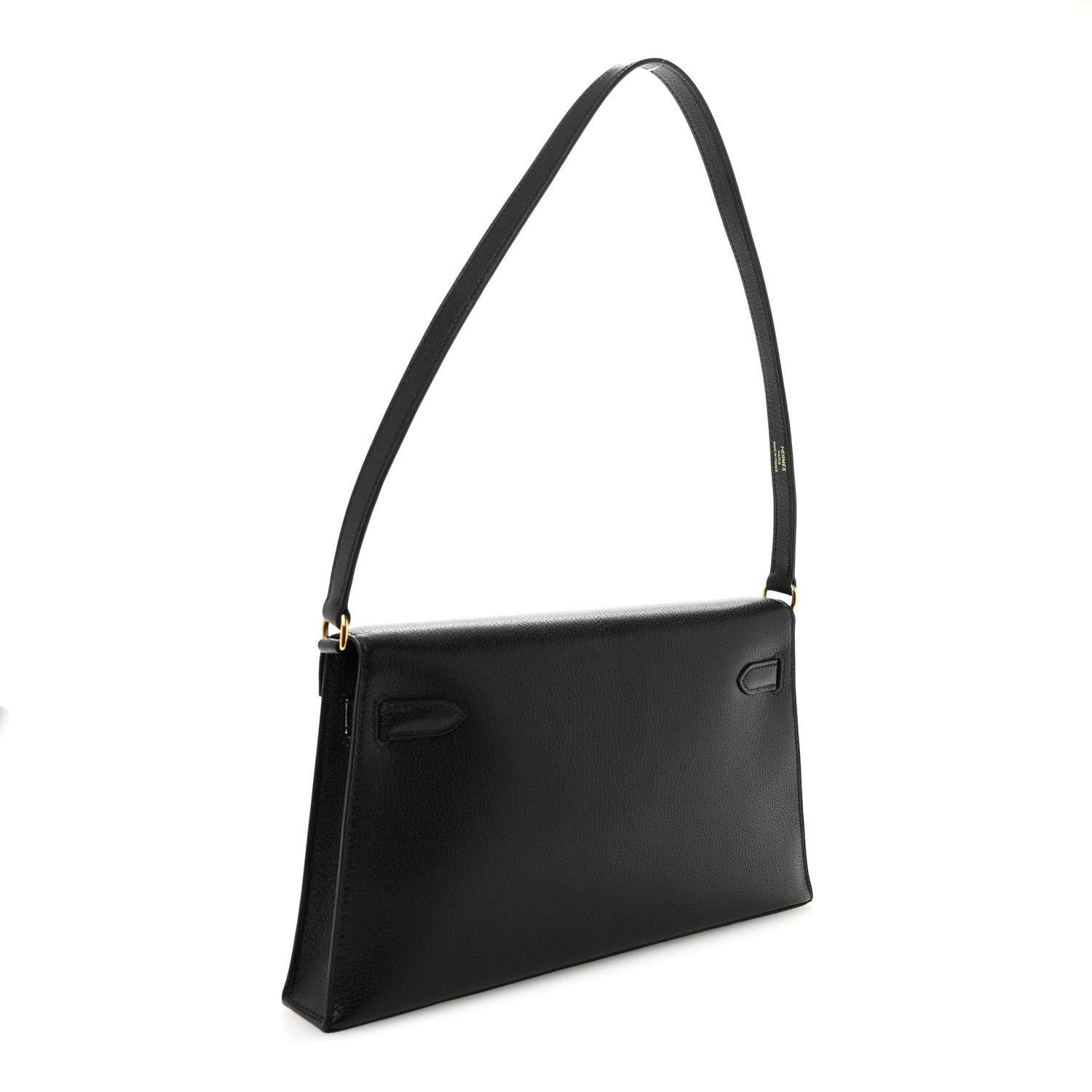 Hermes Chevre Chamkila Kelly Elan Black 3 of 10