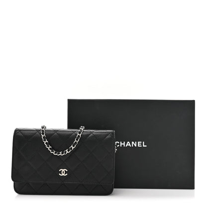 Chanel Caviar Quilted Wallet on Chain WOC Black 12 of 12