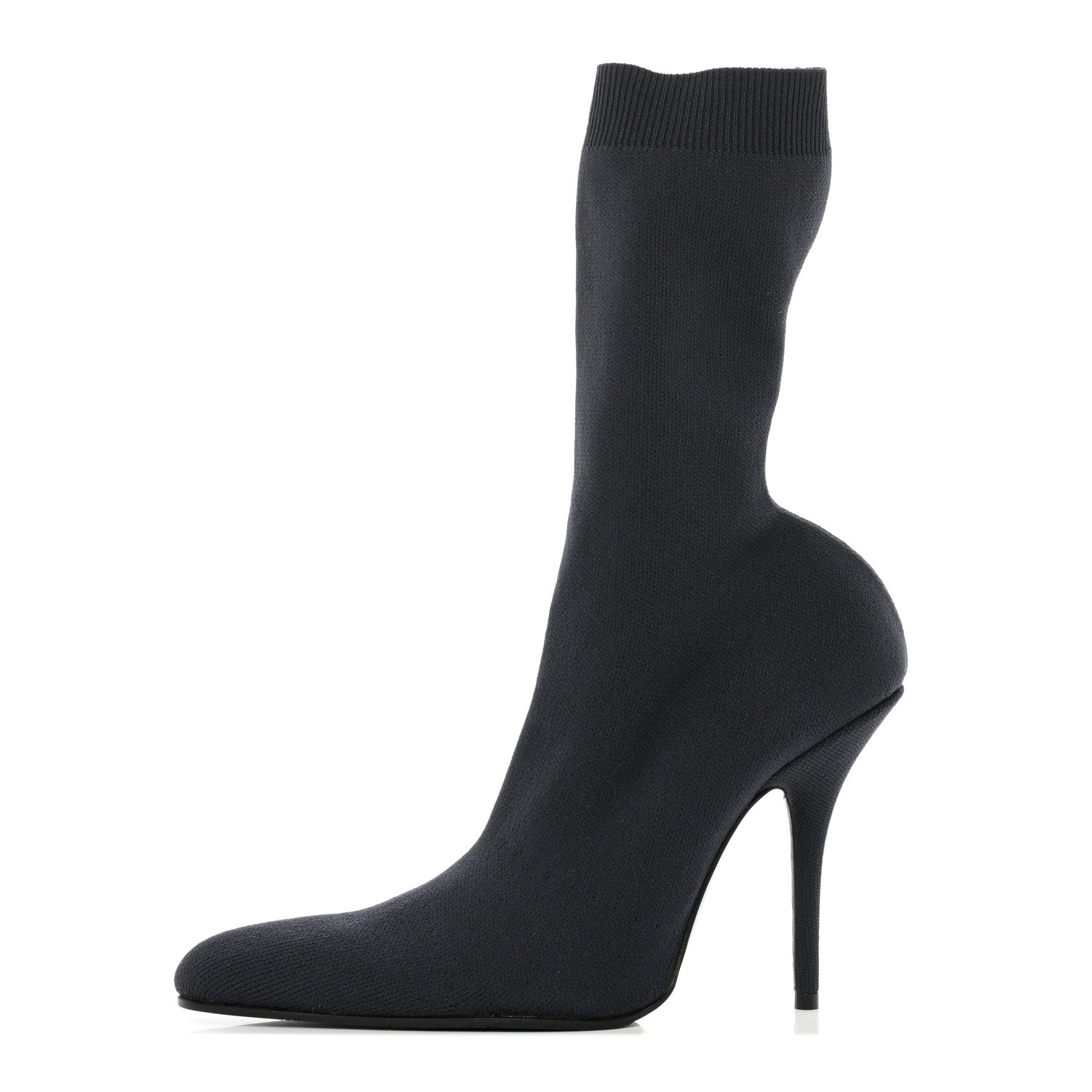 Balenciaga Knit Round Toe Knife Booties 40 Navy 1 of 12