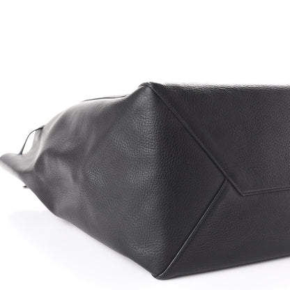 Celine Soft Grained Calfskin Medium Belt Cabas Phantom Black 9 of 10