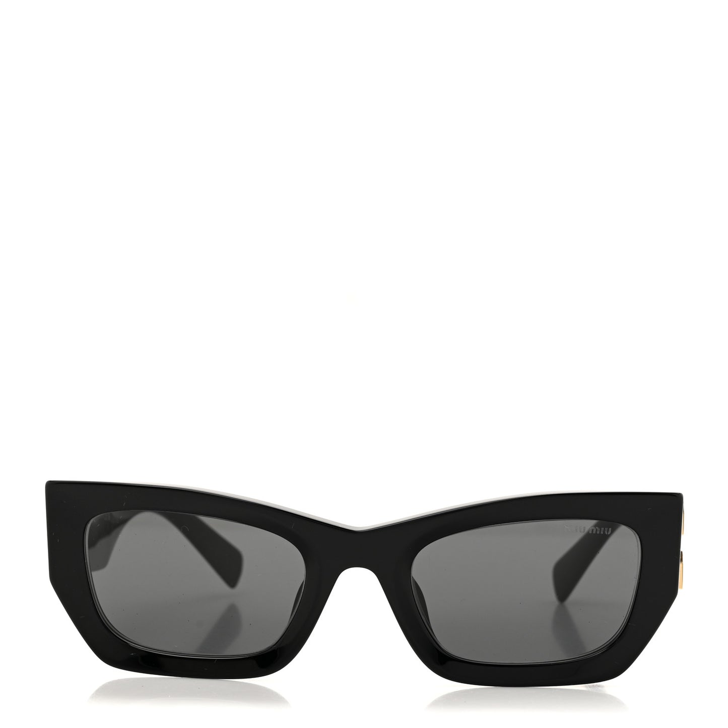Acetate Rectangle Sunglasses SMU 09W Black