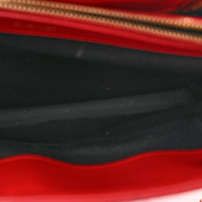 Saint Laurent Grain De Poudre Matelasse Chevron Monogram Shopping Bag Red 7 of 12