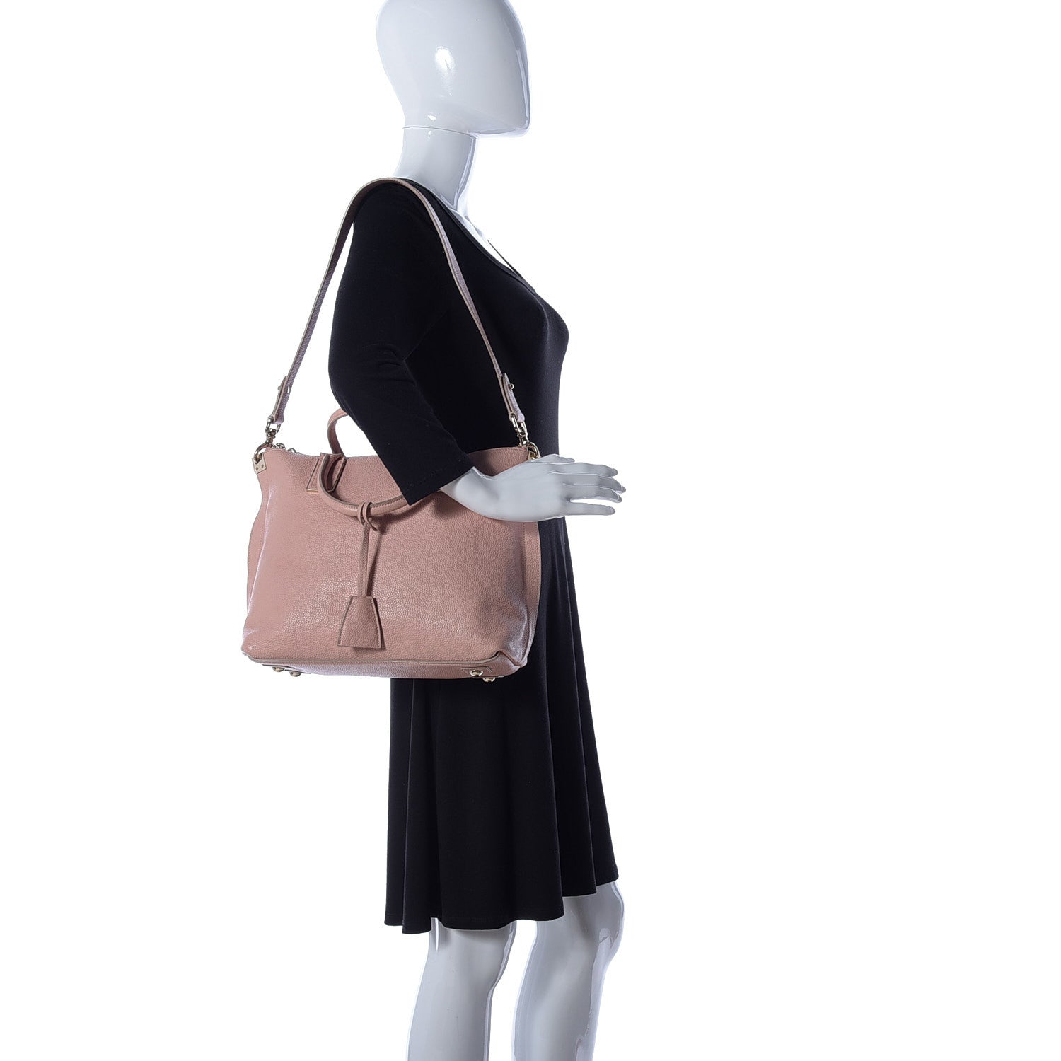 Mulberry Classic Grained Calfskin Small Alice Satchel Blush 2 of 10