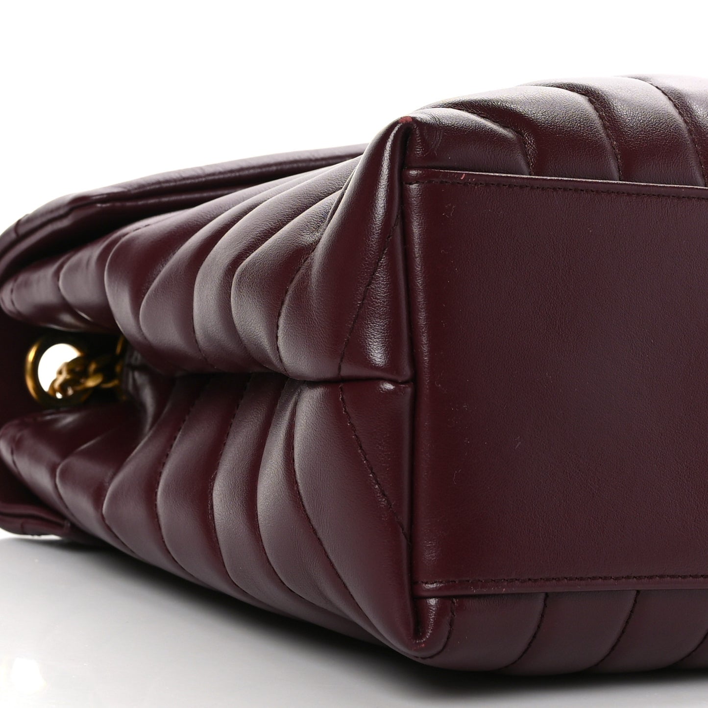 Calfskin Y Quilted Monogram Medium Loulou Chain Satchel Palissandre