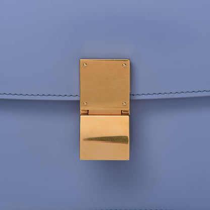 Celine Spazzolato Calfskin Medium Classic Box Flap Bag Porcelain 13 of 13