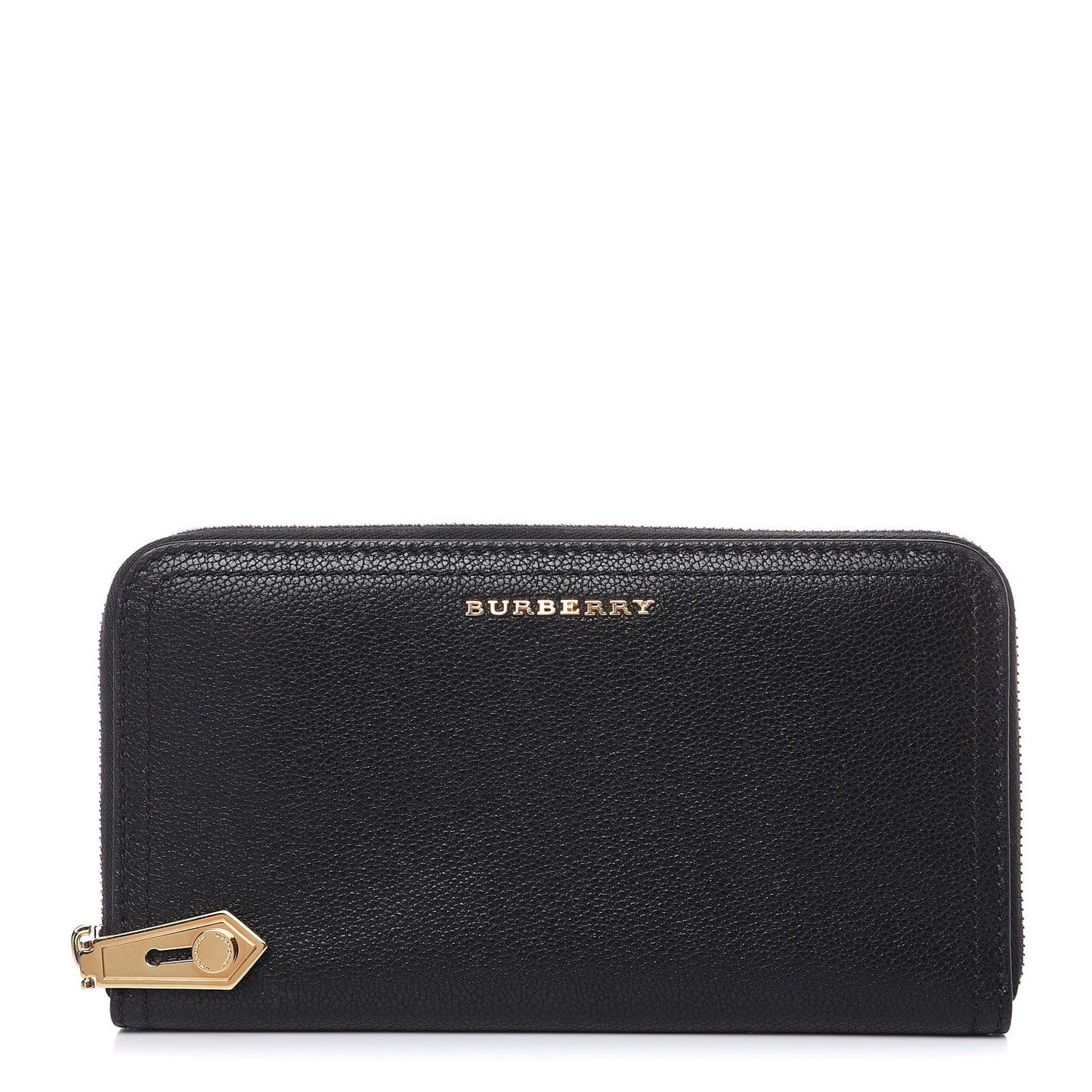 Soft Grain Calfskin Elmore Zip Around Wallet Black