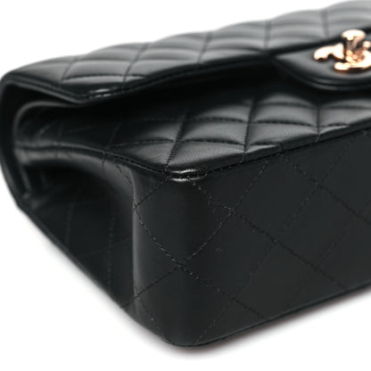 Chanel Lambskin Quilted Small Double Flap Black 8 of 10