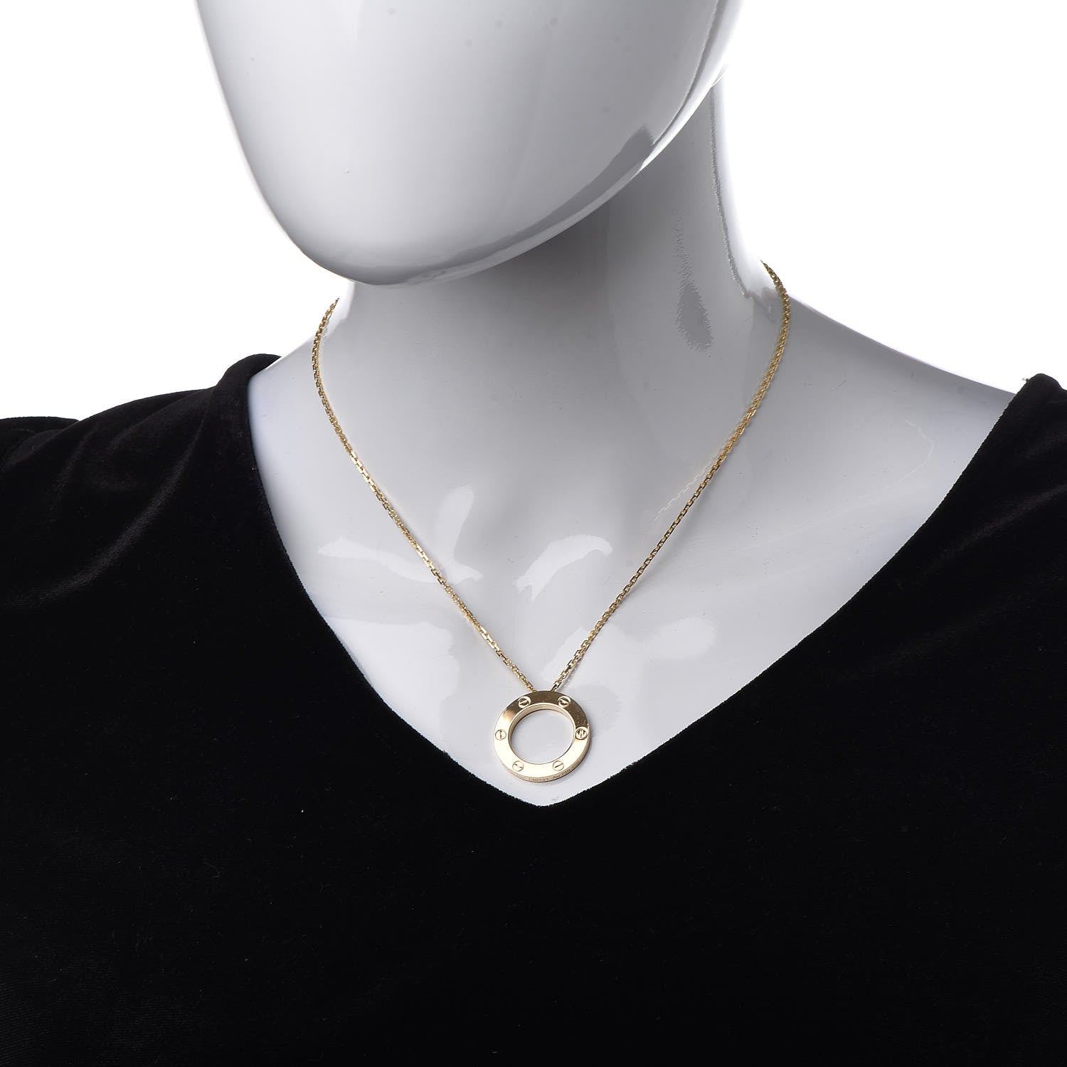 Cartier 18K Yellow Gold LOVE Pendant Necklace 2 of 5