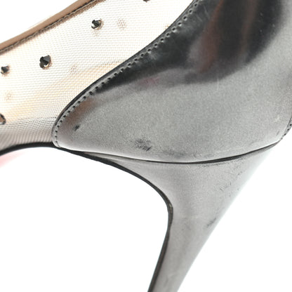 Christian Louboutin Rete Specchio Crystal Strass Follies 100 Pumps 38.5 Silver 15 of 17