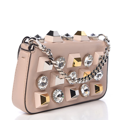 Fendi Lambskin Crystal Studded Micro Baguette Plaster 3 of 10