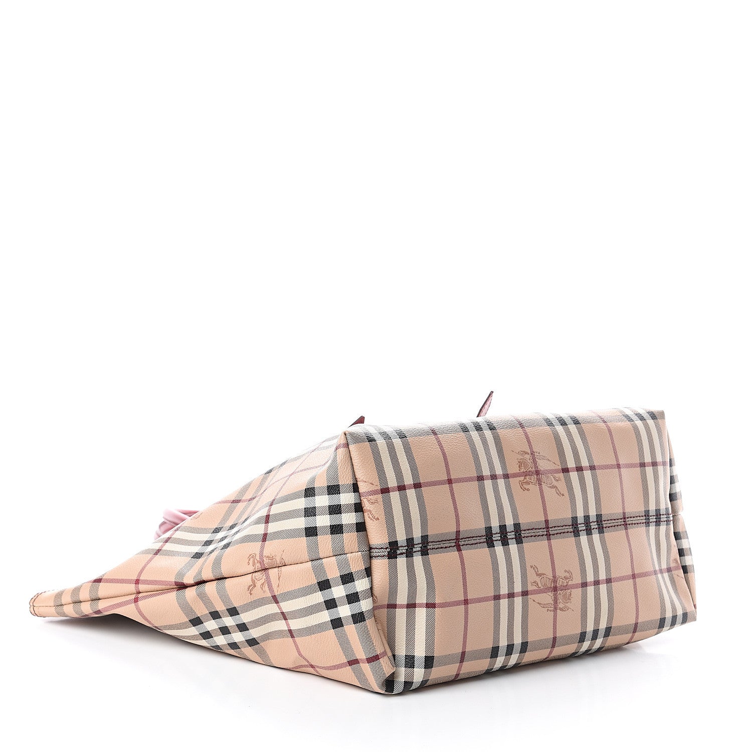 Burberry Haymarket Check Medium Salisbury Tote Military Red 3 of 8