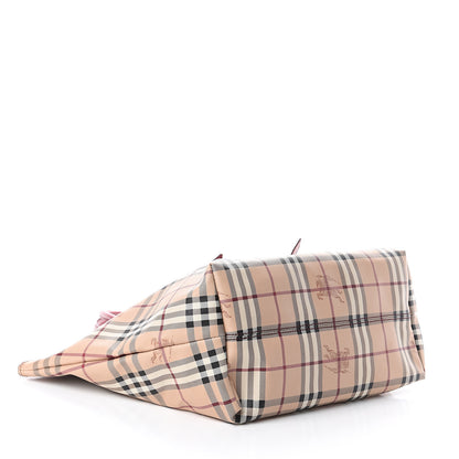 Burberry Haymarket Check Medium Salisbury Tote Military Red 3 of 8