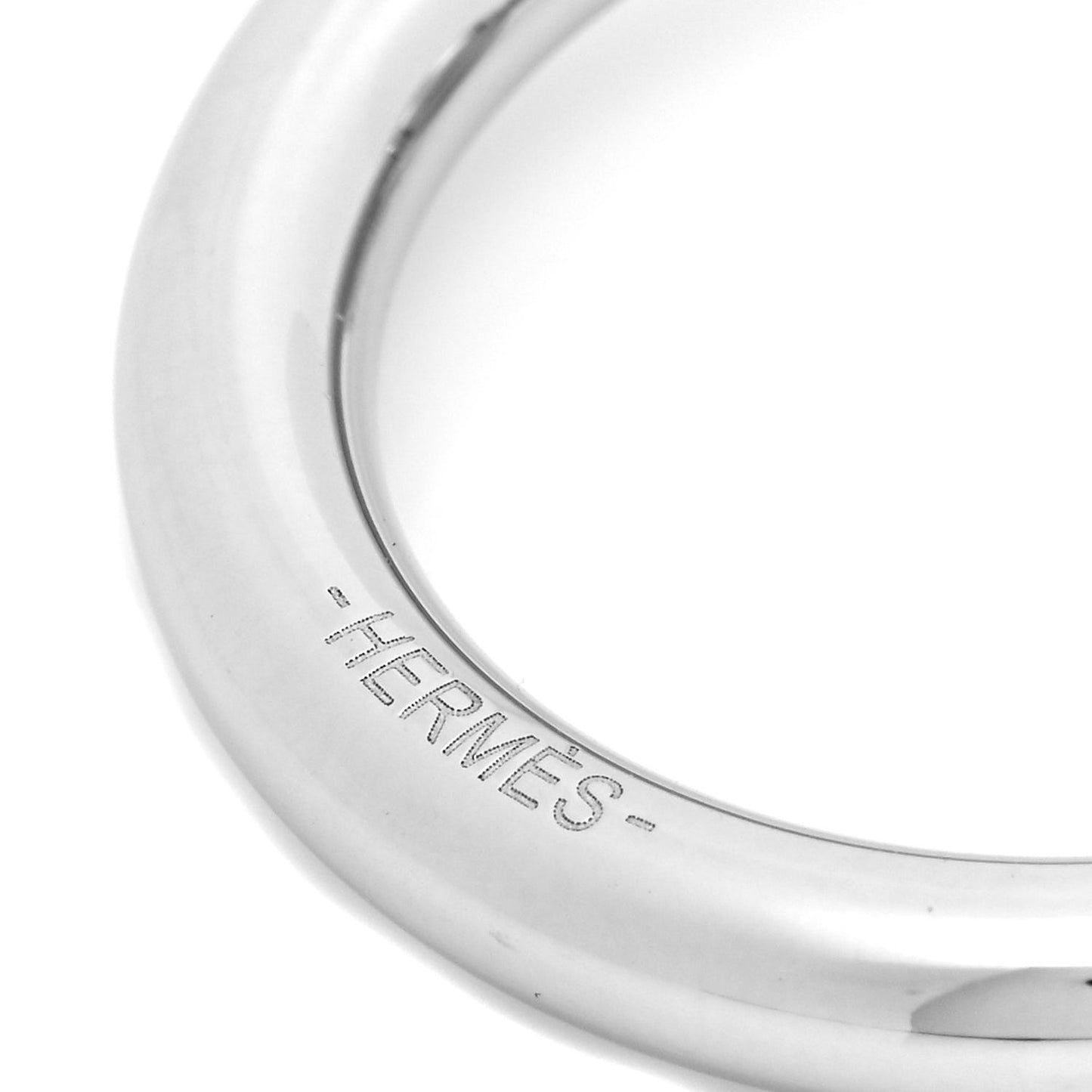 Palladium Mini Loop Charms Cadenas Scarf Ring Silver