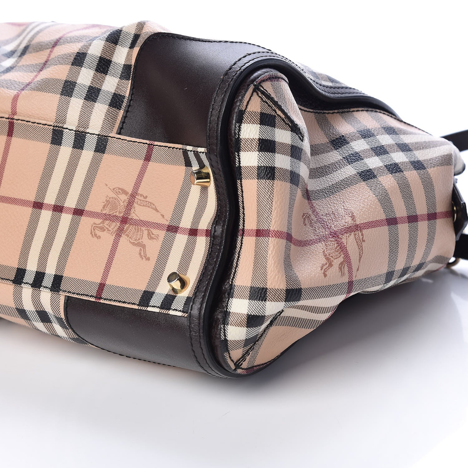 Burberry Haymarket Check Small Gladstone Chocolate 9 of 9