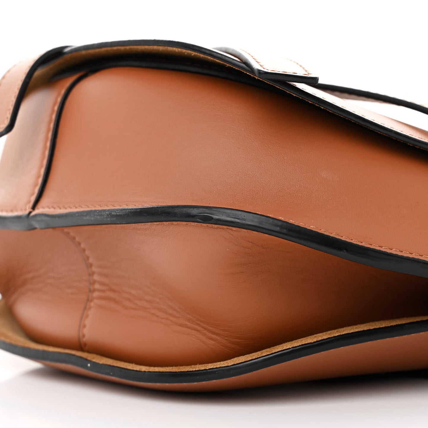 Calfskin Jacquard Small Gate Dual Bag Tan