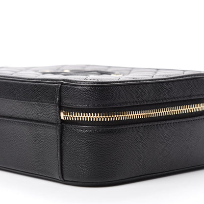 Chanel Caviar Quilted Medium CC Filigree Vanity Case Black 7 of 11