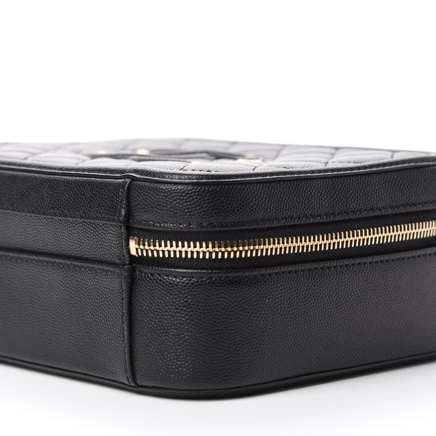 Chanel Caviar Quilted Medium CC Filigree Vanity Case Black 7 of 11